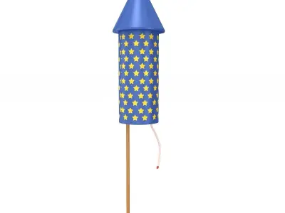 Firework Rocket Collection 3D model