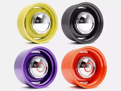 15x6 15x7 15x8 15x10 Mopar Steelie Wheels and Brake 3D print model