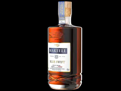 Martell bluebird bourbon 3D model