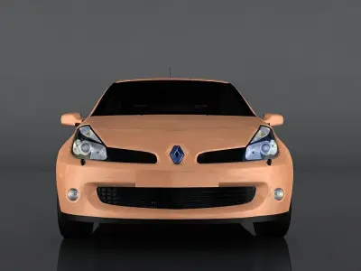 Renault Clio Renault Sport 197 Low-poly 3D model