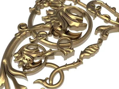  decorative pattern ready for 3D printing 3D model 346