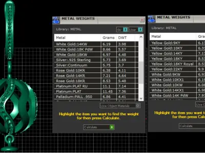 Earrings with pearls 3D print model