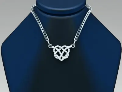 Heart Pendant For Woman and Men for Couple  3D print model