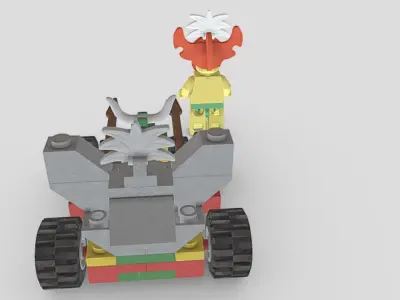 King Kahuka from Lego Racers 1999 game Free low-poly 3D model