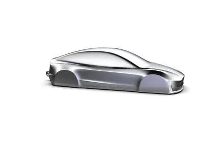 Tesla Model 3 Speedform Automotive Sculpture Keychain 3D print model
