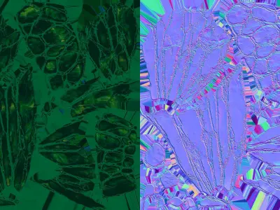 Crystals - 3D model group of Low-poly 3D model