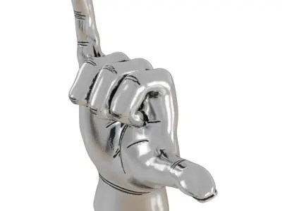 Hawaiian Hand Sign Figurine 3D model