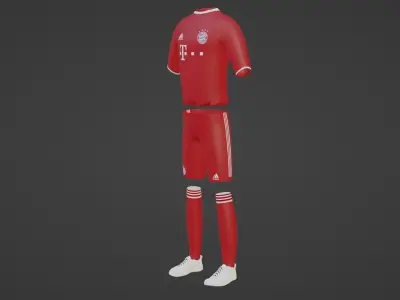 Bayern Sportwear Low-poly 3D model