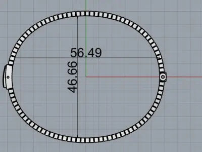 dior bracelet 3D print model