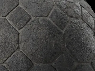 Pavement Materials 50- Diamond Tile Stone Paving  Sbsar Seamless Texture