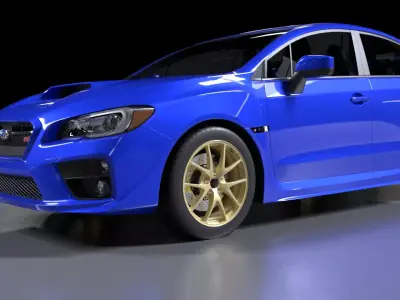 Subaru Impreza WRX STI 2015 3D model