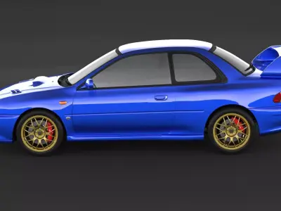Subaru Impreza 22b STI 3D model