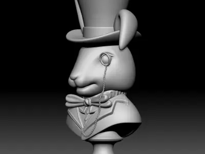 Rabbit - disney - deco - 020 3D print model