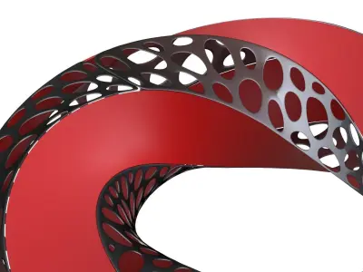 Twisted Voronoi Sci-Fi Torus 3D model