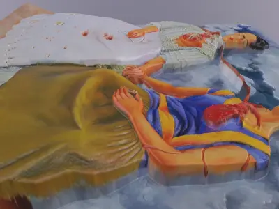 THE TWO FRIDAS by FRIDA KAHLO for 3D printing  3D print model