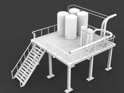 Chemical Engineering Plant 3D model
