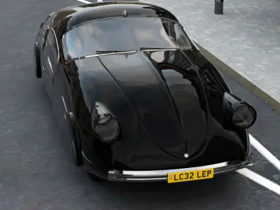 Atomic Car - Blue Angel 3D model