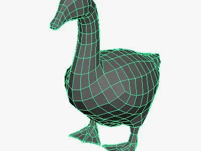 Low Poly Goose Low-poly 3D model