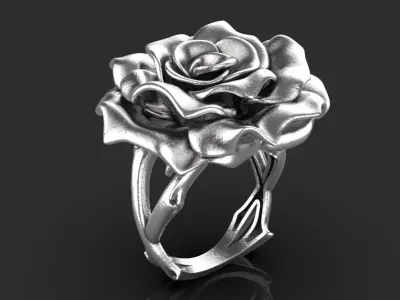 ring rose 3D print model purchase