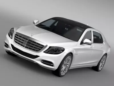 Mercedes Maybach S500 4MATIC X222 2016 3D model