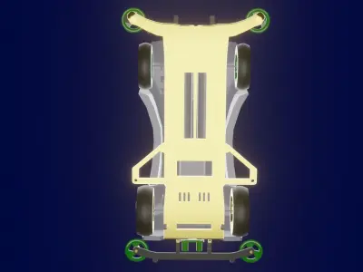 Tamiya 3d models lowpoly Low-poly 3D model