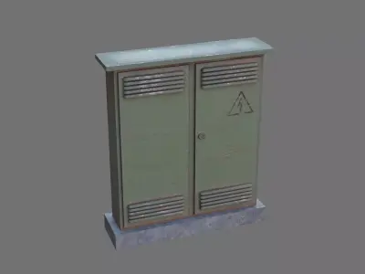 Electric Box Street Low-poly 3D model
