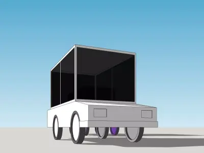 Car - vehicle -  suitable for cartoons or animation  Low-poly 3D model