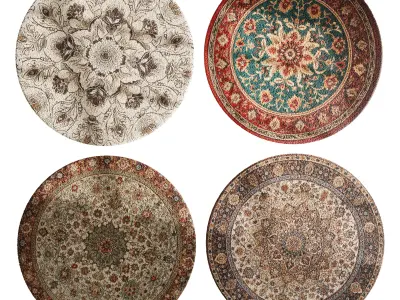 Round carpet 31 3D model