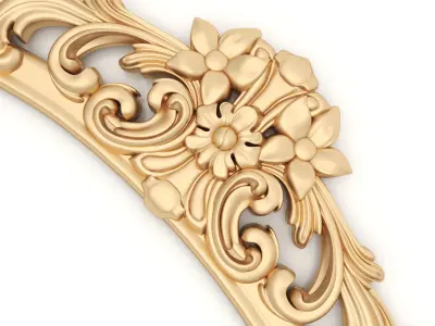 Bed Ornament Frame 1 - For CNC and Interior 3D model purchase