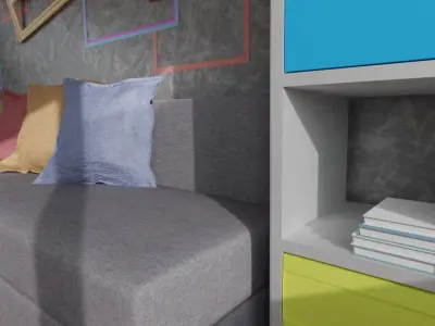 Living room 3D model