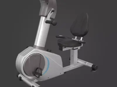Stationary bicycle-Exercise Equipment-05 Low-poly 3D model