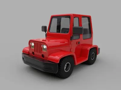 Cartoon Car Pack 3D model