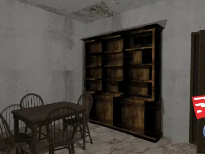 Rustic Abandoned Residence Low-poly 3D model