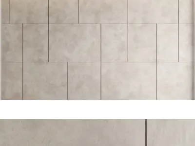 Decorative wall panel set 43 3D model