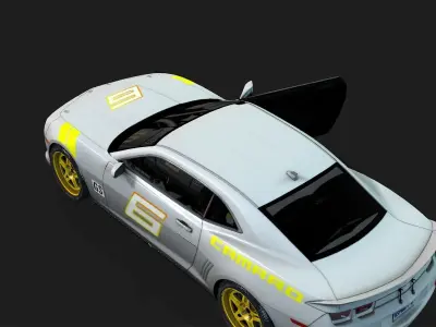 Racing car 3d model Low-poly 3D model