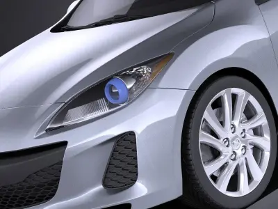 Mazda 3 hatchback 2013 VRAY 3D model