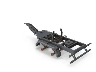 Old trailer 3D model