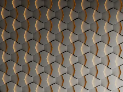 3d wall panel set 01  Concrete Quality4k  Low-poly 3D model