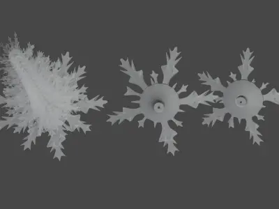 necklace and chrostmas tree Free 3D model