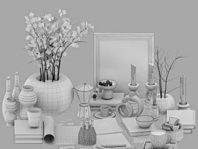 decorative set a51 3D model