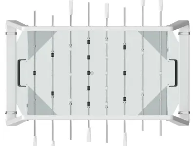 Derby canvas glass foosball table 3D model