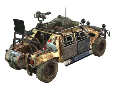 Doomsday 4WD Low-poly 3D model