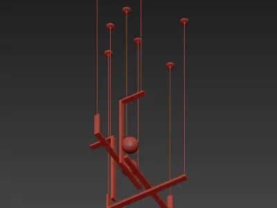 Chandelier 3D model buy