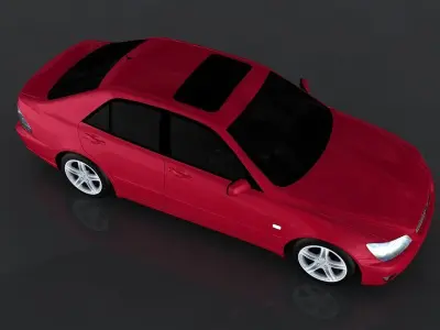 Toyota Altezza RS200 Low-poly 3D model