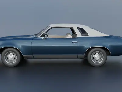 Chevrolet Chevelle Malibu Classic 1974 3D print model