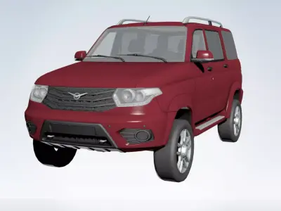 2015 Uaz Patriot Low-poly 3D model