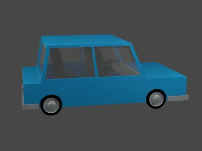 Lowpoly Car PLUS Gift Mini Bundle Low-poly 3D model