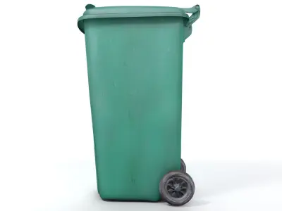 Used Trash Can Free 3D model
