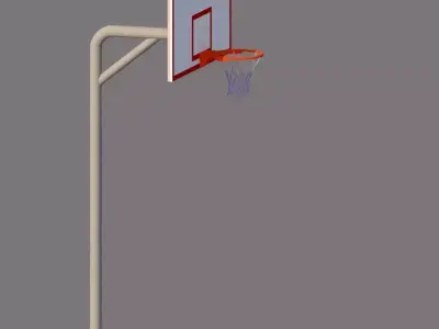 Outdoor Basketball backboard sports 3D model