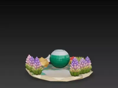 Nowruz Festival Foods Podium Persian 3D 3D print model